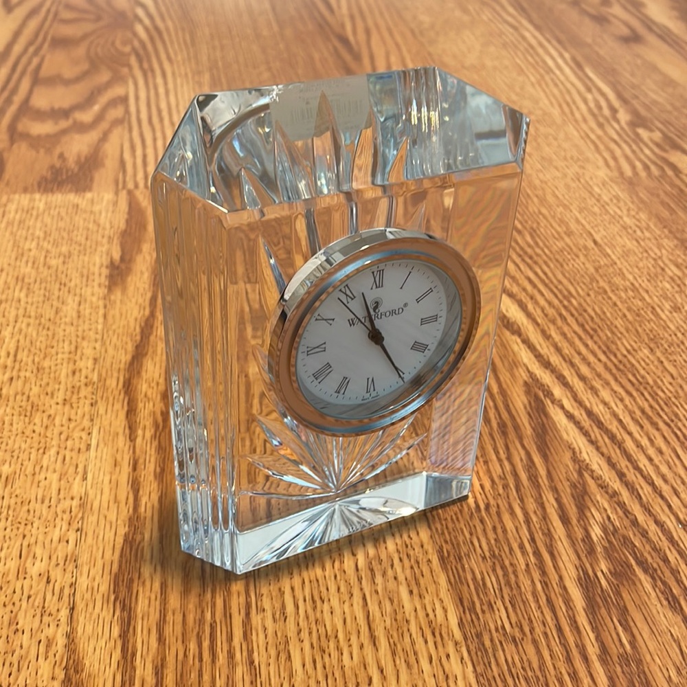 Waterford Colonnade Crystal Clock